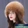 Cappello di pelliccia invernale Donna Pelliccia di procione naturale Cappelli russi Inverno Outdoor Bomber spesso caldo Orecchie Cappellini Prezzo di fabbrica design esperto Qualità Ultimo stile Stato originale