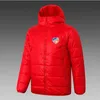 21-22 FC Cincinnati Herren Down Hoodie Jacke Winter Freizeitmantel Full Reißverschluss Sport im Freien warme Sweatshirt Logo Custom