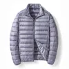 Piumino portatile leggero classico invernale da uomo Casual arancione grigio blu cappotto parka spesso caldo abbigliamento di marca taglie forti M-5xl G1108