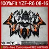 Corps OEM Pour YAMAHA YZF-R6 YZF600 YZF R 6 YZF R6 600 YZFR6 08 09 10 11 12 13 14 15 16 99No.27 Graffiti nouveau YZF-600 2008 2009 2010 2011 2012 2013 2014 2015 2 016 Carénage d'injection