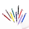 2 in 1 Ballpoint Pens Capacitive Stylus Drawing Tablet Pen Medium Point 1mm Black Ink School Office Supplies XBJK2106