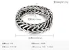 Style Masculin 17MM Large Gourmette Bracelet En Acier Inoxydable Couleur Argent pour Hommes 8.66 pouces 121g poids