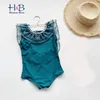 Sommar toddler spädbarn flickor baddräkt badkläder simning kostym söt bikini 210611