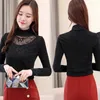 Autumn Regular Solid Cotton Long Sleeve Women Tops Fashion Casual Turtleneck Slim Ladies Tops 5571 50 210527