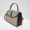 Partihandel high-end designer väska kvinnabag mode handväska crossbody väskor klassisk mönster läder retro dicky0750