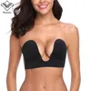 WeChery Shood u Sexy невидимый клей бюстгальтер Brassiere Branbless бюстгальтер Brantup Bralette сексуальные бюстгальтеры для бикини свадебное платье вечернее 21110