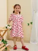 Toddler Girls Allover Heart Bow Back Smock Dress SHE