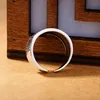 Древний серебряный поперечный кольцо Геометрический рисунок открытые регулируемые кольца Мужские женские модные ювелирные украшения и песчаные