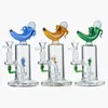 14mm fêmea articulação articulação bong original bongs heady mini banana forma forma de 7 polegadas petralhador de petróleo tubos de água de showehead com tigela DHL20094 tipo reto