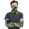 Knee Pads Elbow & Women Men MTB Road Bike Cycling Sunscreen Ice Silk Sleeves Bandana Sleeve Combine Face Scarf Cover Outdoor Guard Set