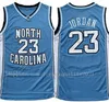 Professionelle Männer NCAA North Carolina Tar Fersen 23 Michael Jersey UNC College Basketball Trikots Schwarz Weiß Blau Schnelles Versand Größe S-2XL
