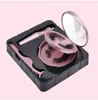 No Glue Needed Mink Magnetic Eyelashes 2 Pairs Set Soft & Vivid Reusable Hand Made 3D Magnets Fake Lashes Extensions Thick Natural With Eyeliner + Tweezer DHL