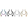 Fake Nose Clip Ring Studs Hoop Medical Stainless Steel Septum Piercings Body Sexy Jewelry Women Men Accessories