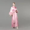 Ladies Silk Satin Wraps Fur Photo Robes Custom Made Long Sleeves Pajamas Dresses Maternity Party Gowns Photo Shoot Bathrobes