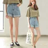 Kvinnors shorts Kvinnor Genayooa denim Hög midja Jeans 2022 Summer Korean Women Casual Short Feminino