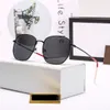 2021 Mode-Sonnenbrille mit goldenem Metallrahmen für Damen und Herren, ovale polarisierte Gläser, Designer-Sonnenbrille für den Sommer