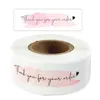 Gift Wrap 120pc Pink "Bedankt voor uw bestelling" Stickers Ondersteunend My Business Package Decoration Seal Labels Briefpapier Sticker