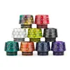 Newest Ecig Accessories Colorful Snake Skin Drip Tips 510 810 Metal Resin Hybrid 15mm Fast Delivery Large in Stock Vape Acrylic packing box