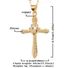 Pendentif Colliers Bijoux religieux Palm Cross Net Collier de tempérament rouge Chaîne de pull pour femme
