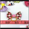 Apparel Supplies Home Garden Drop Delivery 2021 100 PiecesLot Cute Ribbon Pet Grooming Aessories Handmade Small Dog Cat Hair 2422552