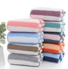 The latest 75X35CM size solid-color towel, striped style selection, plus thick, absorbent and soft facial cleansing towels