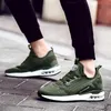 Toppkvalitet 2021 Ankomst för Mens Kvinnor Sport Running Skor Andningsbara löpare Triple Black Green Grå Lägenhet Utomhus Sneakers 36-45 WY22-1820