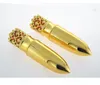 100pcs 12.1mm Gold Crown DIY Lipstick Tube Bottle Handmade Lip Balm Tubes Makeup Tools Empty Cosmetic Container SN4735