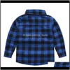 Bébé Vêtements Bébé Maternité Drop Delivery 2021 Plaid Casual 13 Couleurs À Manches Longues Chemises À Boutonnage Simple Angleterre Style Printemps Automne Enfants Cl