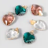 S2655 Fashion Jewelry Resin Heart Earrings Sweet Heart Dangle Stud Earrings