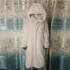 冬の女性の高品質のFaux Rabbitの毛皮のコート厚い暖かいプラスサイズの女性の豪華なS 210925
