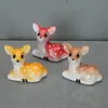 Lovly Cute Ceramic Deer Chopstick Uchwyt Zestaw Wsparcie Widelec Kawowa Łyżka Kreatywna Obiadowa Stoisko Kithchen Narzędzia