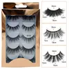 5Pairs/set 5D Soft Mink Hair False Eyelashes Handmade Care Rose Gold Packaging Lashes Natural Makeup Eye Lash Tools