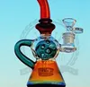 Mini Hookh Glass Bong Rig Oil Rigs Bongs Kolory Mężczyzna 14,5mm Bubbler ze szklaną miską