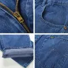 Arrivée Lâche Jeans Hommes D'affaires Coton Tissu D'été Classique Marque Droite Denim Pantalon pour Homme Casual Pantalon Hommes 210716239C