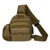 야외 가방 군사 전술 USB 슬링 가방 육군 몰리 어깨 가슴 하이킹 사냥 방수 위장 배낭