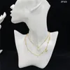 Blommahalsband Dubbelskikt halsband Designer Gold Womens Party Letter Necklace Luxury Jewelry