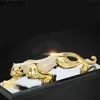 Traditional Tiger model decoration Wealth success metal Decoration Home Office Tabletop Ornaments Car accessories 211105