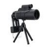 50x60 HD Smart Zoom Optical Telescope Monocular with Illumination Laser TripodMobile Phone Clip