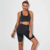 Women Seamless Yoga Set Sports Suits Legging shorts Bra gym set Fitness Clothes female wear Workout Tracksuit 210802