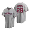 Men Women Youth #5 Albert Pujols 28 Andrew Heaney 17 Shohei Ohtani 27 Mike Trout Custom Grey Road Jersey