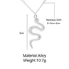 Snake Necklace New Animal Dangle Women Pendant Necklaces Minimalist Style Alloy Trendy Female Birthday Jewelry Gift Party