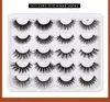 10 paren valse wimpers 3D faux mink wimpers handgemaakt dramatisch lang dikke zachte natuurlijk piekerige pluizige herbruikbaar volume wimper eye make -upgereedschap