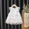 Vêtements d'été pour bébés filles, robe en dentelle blanche, Costume pour bébé, vêtements de fête d'anniversaire de 1 an, robe princesse pour bébé Q0716