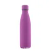 1000ml Isolé En Acier Inoxydable Thermos Tasse Sport Bouteille D'eau Pour Les Filles En Caoutchouc Peint Surface Flacon À Vide Tasse À Café Bouteille 210913