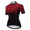 2021 Weimostar Women Cycling Jersey Camicia a maniche corte Mujer Mountain Bike Top Abbigliamento Team Bicicletta Maillot Ciclismo Leopard H1020