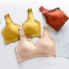 3pc Sexy Latex BH Naadloze Slaapondergoed BH Comfort Schokbestendige Wirefree Balette Zachte Lingerie Mode Intiem 210728