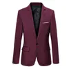 Moda Casual Men Blazer Bawełna Slim Korea Styl Garnitur Blazer Masculino Męskie Garnitury Kurtka Blazers Mężczyźni Odzież Kostium Male 211120