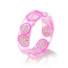 INS Fashion Fresh Fruits Transparent Resin Acrylic Ring For Women Girls New Design Strawberry Lemon Finger Jewelry Gifts