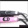 Autres extensions 1PC Couleur rose LOOF Connecteur de fusion de chaleur Température réglable Flat U Trébuche Extension de cheveux Iron Kératine Bondage T2801665