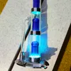 14mm Kadın Orijinal Aurora LTQ Buharı Ayrılabilir Nargile ile Üçlü Perc Pecolator Cam Bongs Çinko Alaşım Oil Kulesi Alt Led Glow Gece Karanlık WP2231
